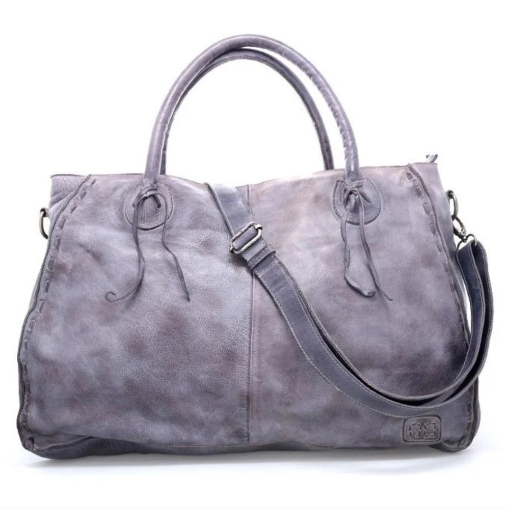 BED STU ROCKAWAY leather bag in Alkaline Rustic
